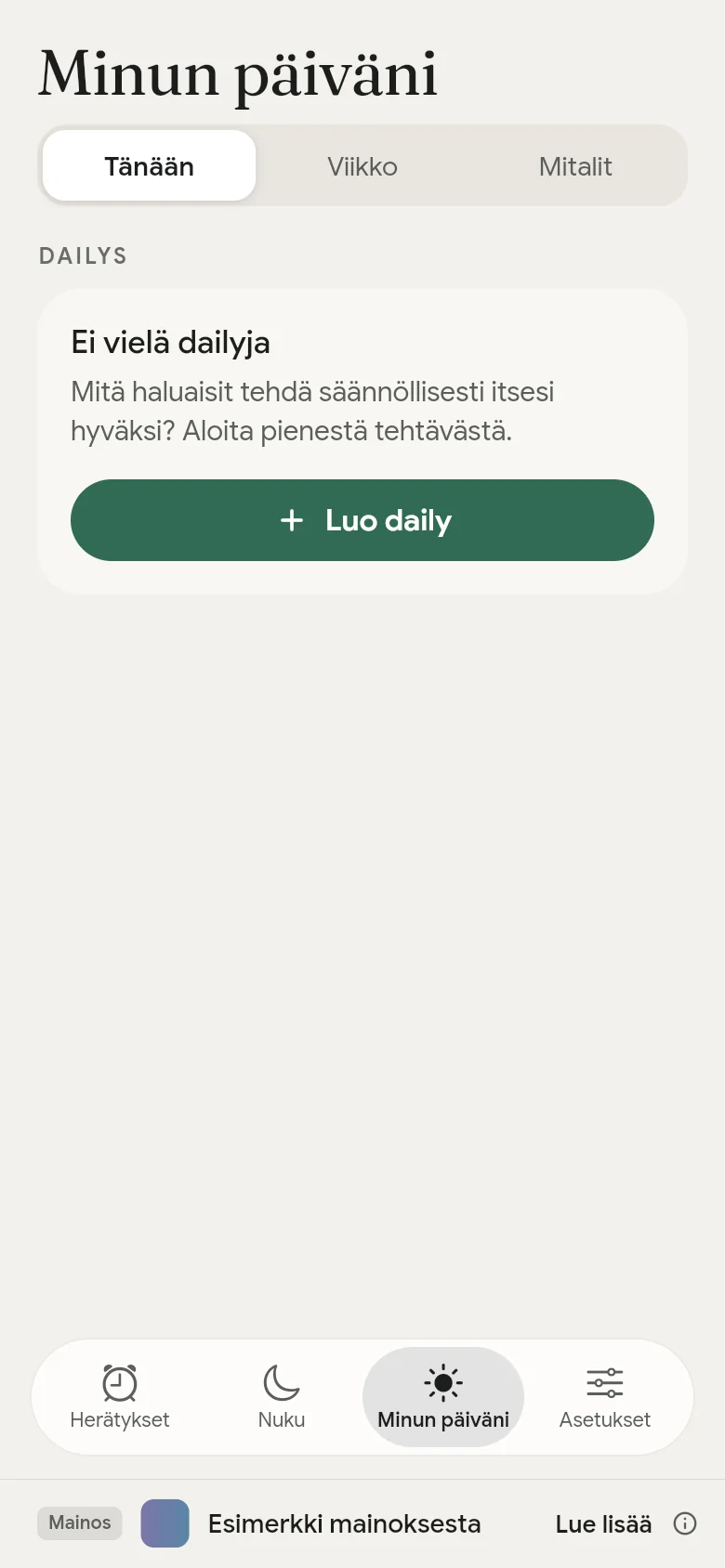 Minun päiväni