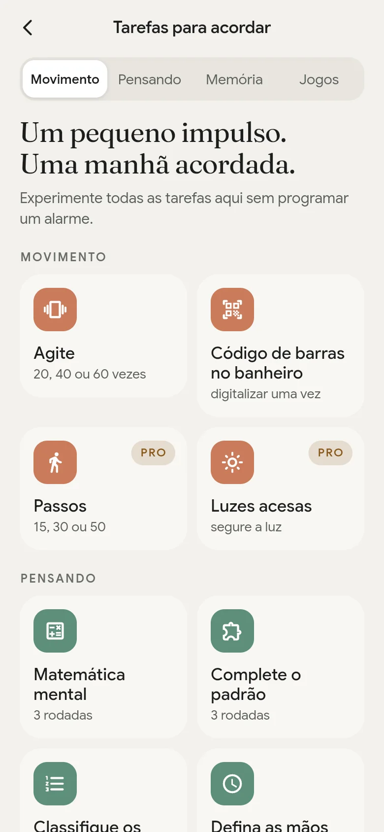 A biblioteca de tarefas para acordar na aplicação.