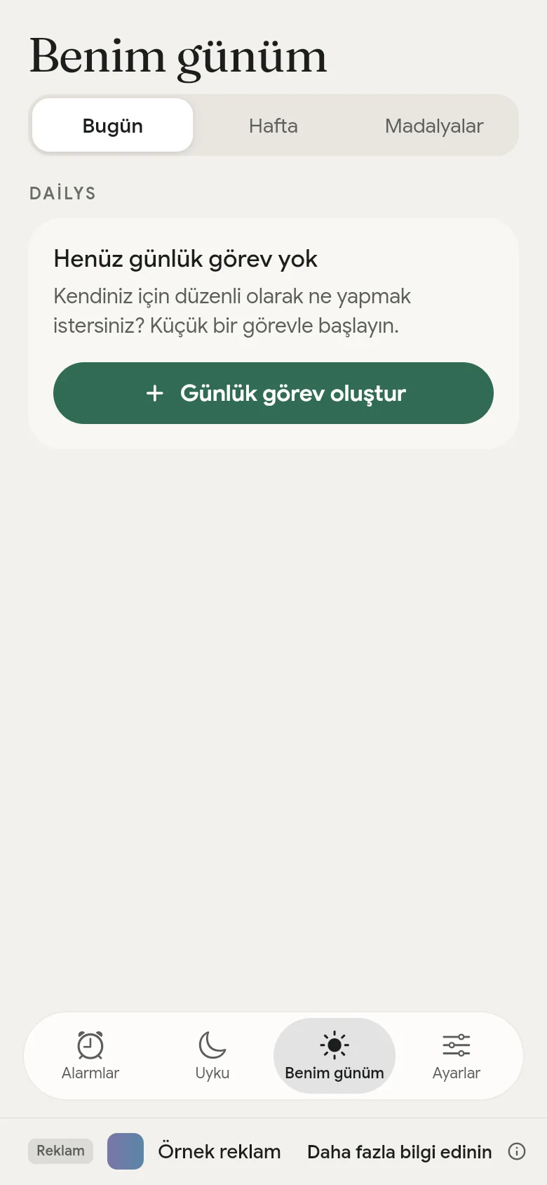 Benim günüm